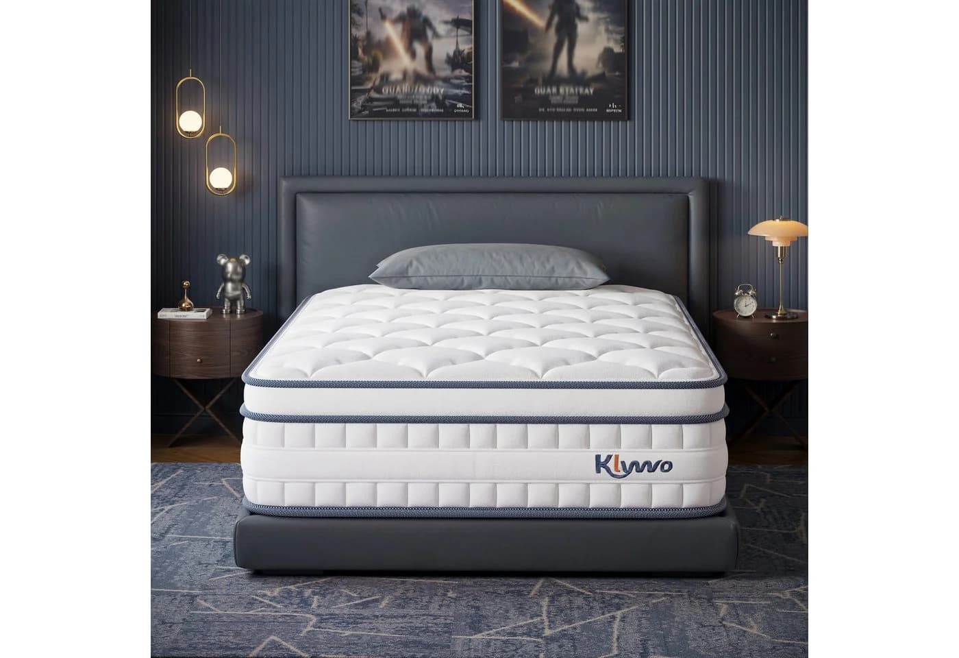 Klyvvo 7-Zonen Hybrid-Matratze mit 1000 Federn & Memory Foam, H3, 25 cm hoch - Bild 2