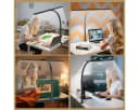AeroAxis Doppelkopf Schreibtischlampe LED Dimmbar Schwarz Bild 1