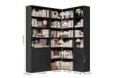 Homfa Bücherregal-Set 3-tlg. mit Türen Schwarz Bild 3