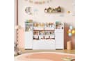 Homfa Kinderregal mit Boxen und Schubladen Weiß/Rosa Bild 1