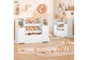Homfa Kinderregal mit Boxen und Schubladen Weiß/Rosa Bild 5