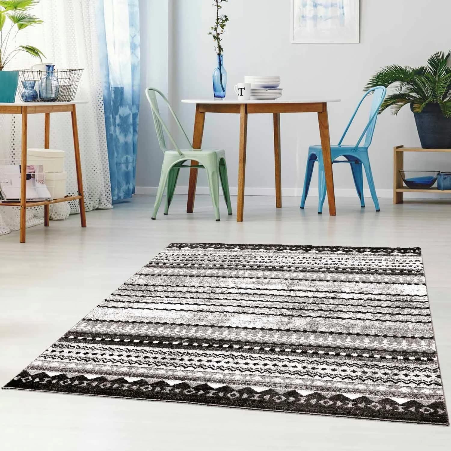 Carpet City Teppich Moda 1136 Grau Polypropylen