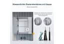 SONNI Badezimmerspiegelschrank Aluminium mit LED & Steckdose Bild 4