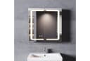 SONNI Badezimmerspiegelschrank Aluminium 65 cm Touch-Beleuchtung Bild 2