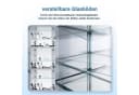 SONNI Badezimmerspiegelschrank Aluminium 65 cm Touch-Beleuchtung Bild 3