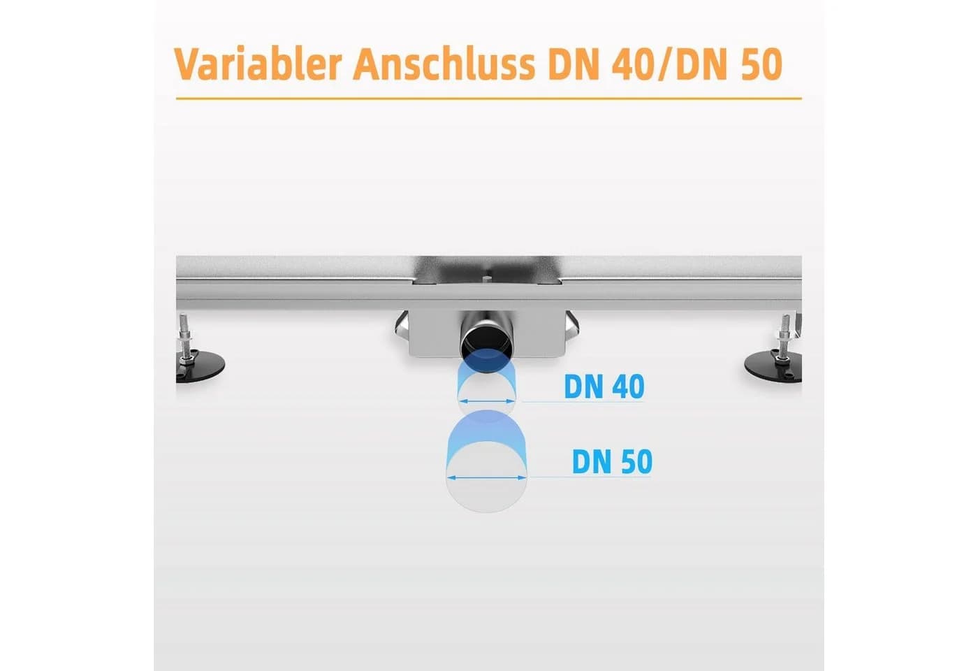 SONNI Duschrinne Edelstahl 2-in-1 Design befliesbar - Bild 4