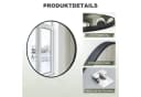 SONNI Wandspiegel rund Schwarz Aluminiumrahmen Bild 3