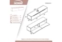 SONNI TV-Schrank Lowboard Weiß Hochglanz 140 cm mit LED-Beleuchtung Bild 5