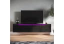 SONNI TV-Schrank Schwarz Hochglanz mit LED-Beleuchtung Bild 1