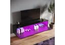 SONNI TV-Schrank Schwarz Hochglanz mit LED-Beleuchtung Bild 5