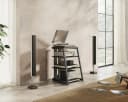 FITUEYES TV-Regal HiFi Rack aus Holz und Metall 61x52x78 cm Bild 5