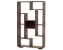 COSTWAY Bücherregal Holz 9 Fächer Raumteiler Geometrisch 70x20x120cm Bild 2
