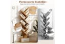 COSTWAY Bücherregal Baumform Beige 8 Ablagen mit Schublade Bild 3