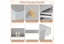 COSTWAY Kinderschreibtisch Holz mit Ablagefach 80 x 48 x 102 cm Bild 5