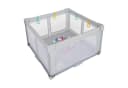 COSTWAY Laufstall faltbar 127x127cm Grau mit 50 Bälle & Tragetasche Bild 2
