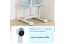 COSTWAY Kinderstuhl Blau Höhenverstellbarer Schreibtischstuhl Rückenstütze Bild 4
