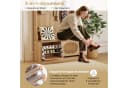 COSTWAY Kleiderständer Holz mit Schuhbank Klappschubladen Bild 4