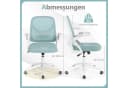 COSTWAY Bürostuhl Ergonomisch mit klappbaren Armlehnen Bild 5