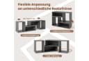 COSTWAY TV-Schrank mit offenen Regalen, 110-134,5cm Bild 3