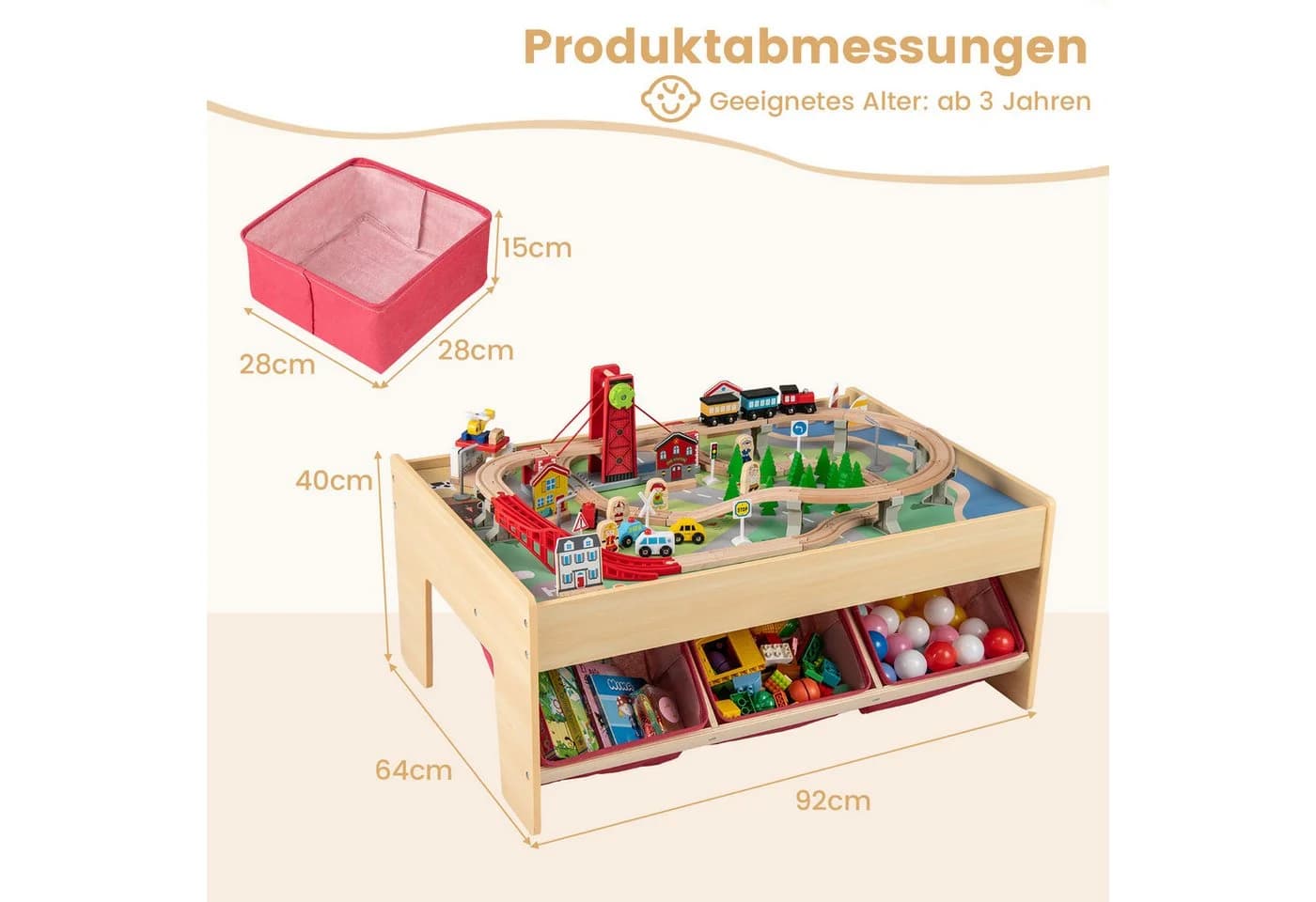 Kindertisch im Eisenbahn-Design - Bild 5