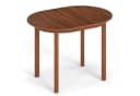 COSTWAY ovaler Esstisch Holz Walnuss 110x78x77cm Bild 2
