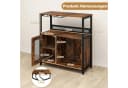 COSTWAY Weinschrank Küchenschrank Braun Bild 5