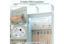 COSTWAY Schmuckschrank mit LED & Ganzkörperspiegel für Tür und Wand Bild 4