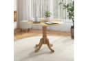 COSTWAY Runder Küchentisch aus Massivholz 100x73 cm Natur Bild 1