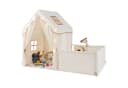 COSTWAY Spielzelt Spielhaus Kinder Indoor Beige Lichterkette Bodenmatte Bild 2