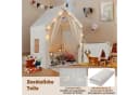 COSTWAY Spielzelt Spielhaus Kinder Indoor Beige Lichterkette Bodenmatte Bild 4