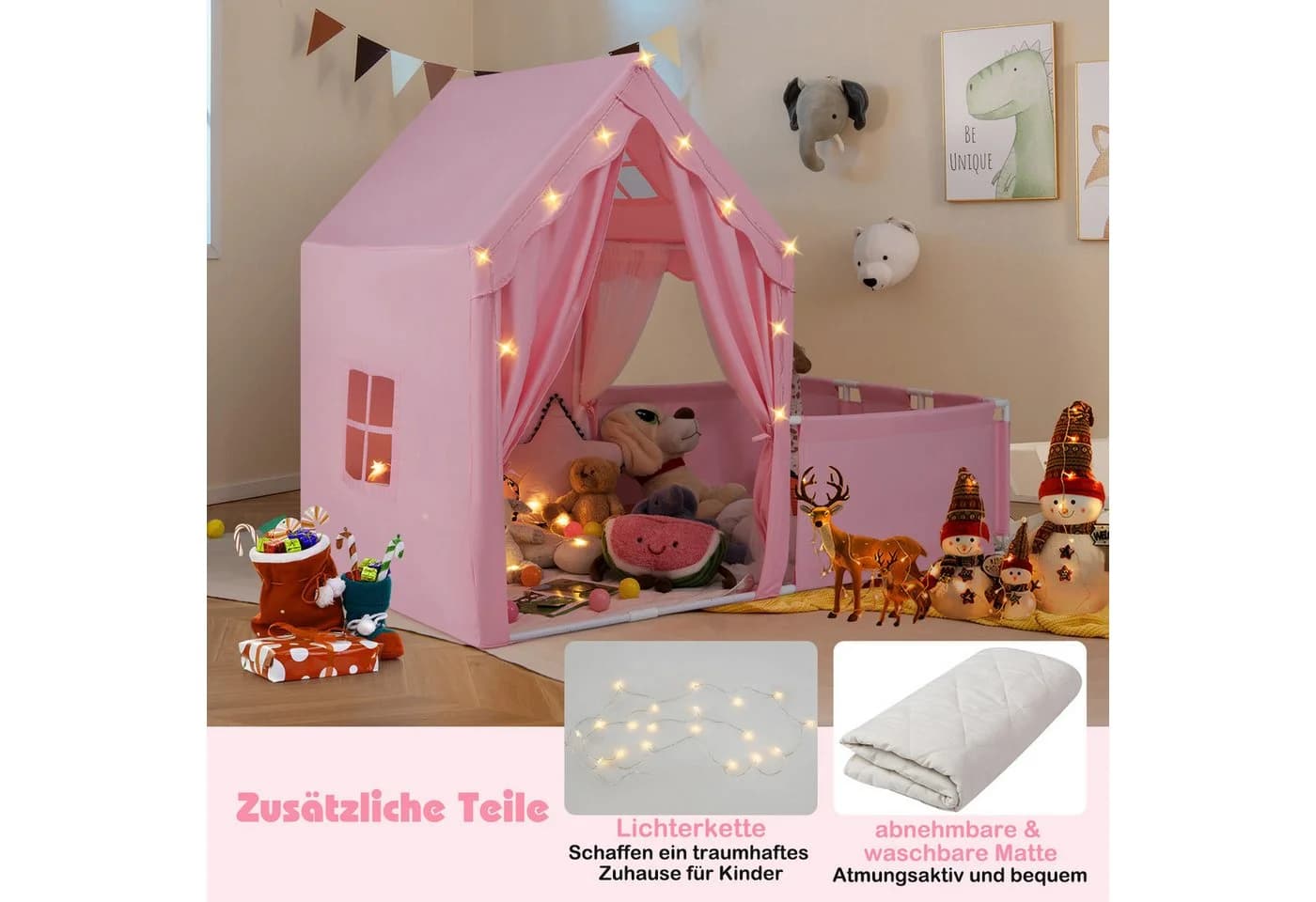 Spielzelt aus Baumwolle und Gurten für Kinder - Bild 4