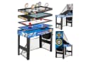 COSTWAY 10-in-1 Multi-Kickertisch Blau/Schwarz Bild 2