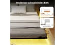 COSTWAY Schwebebettgestell Doppelbett 160x200 cm mit LED Bild 4