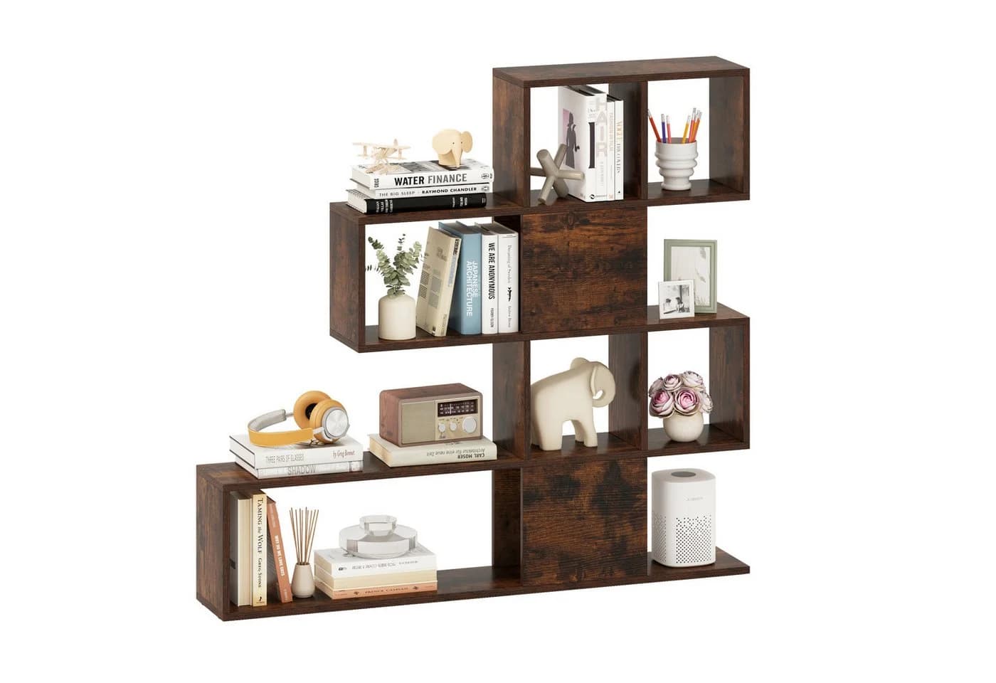 COSTWAY Bücherregal Braun Holzwerkstoff - Bild 2