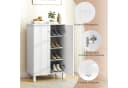 COSTWAY Schuhschrank Holz 4-stöckig mit abnehmbaren Regalböden Bild 1