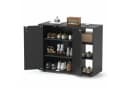 COSTWAY Schuhschrank mit verstellbaren Regalen Schwarz/Weiß Bild 2