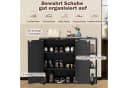 COSTWAY Schuhschrank mit verstellbaren Regalen Schwarz/Weiß Bild 3