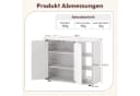 COSTWAY Schuhschrank Holz 12-15 Paar Schuhe Bild 5