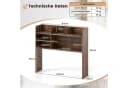 KOMFOTTEU Regal-Schreibtisch mit 6 Fächern & Monitorständer Bild 3