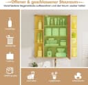 KOMFOTTEU Spiegelschrank Badschrank Hängeschrank Wandschrank mit Ablagen Bild 5