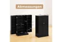 KOMFOTTEU Küchenschrank Vorratsschrank Weiß 6 Einlegeböden Bild 3