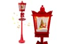 COSTWAY Weihnachtslaterne LED Straßenlampe 185 cm Rot Bild 2