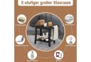 COSTWAY Duschhocker mit Ablage Schwarz HDPE Bild 4