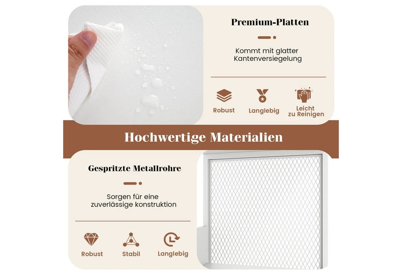 COSTWAY Plattenspielerständer für 300 Alben Metall - Bild 5