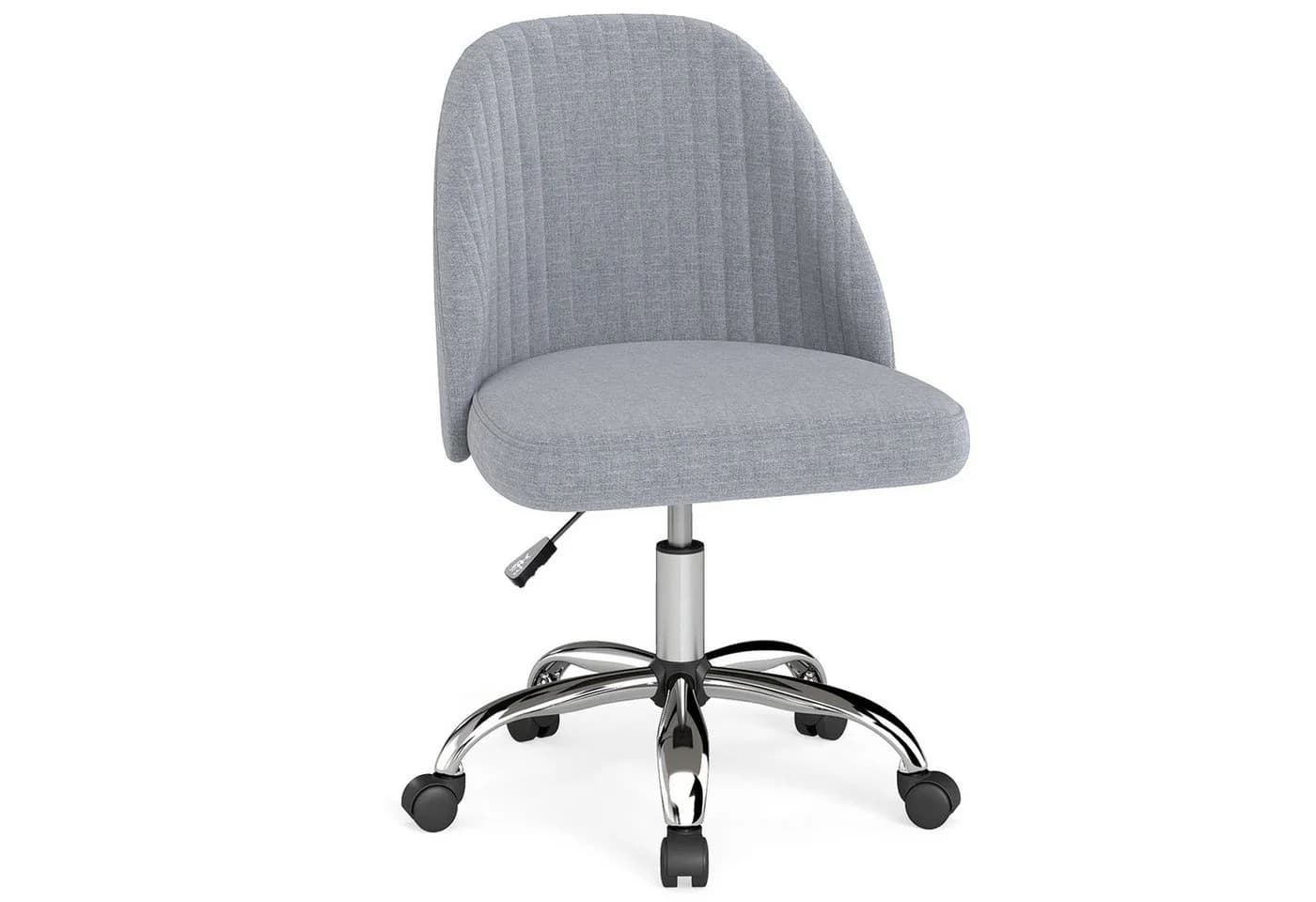COSTWAY Bürostuhl Ergonomisch Drehstuhl ohne Armlehnen höhenverstellbar - Bild 2