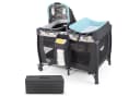 COSTWAY Baby-Reisebett 1-tlg. Laufstall Babybett mit Babywiege Wickeltisch Matratze Bild 2