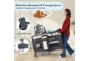 COSTWAY Baby-Reisebett 1-tlg. Laufstall Babybett mit Babywiege Wickeltisch Matratze Bild 3