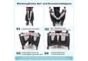 COSTWAY Baby-Reisebett 1-tlg. Laufstall Babybett mit Babywiege Wickeltisch Matratze Bild 5