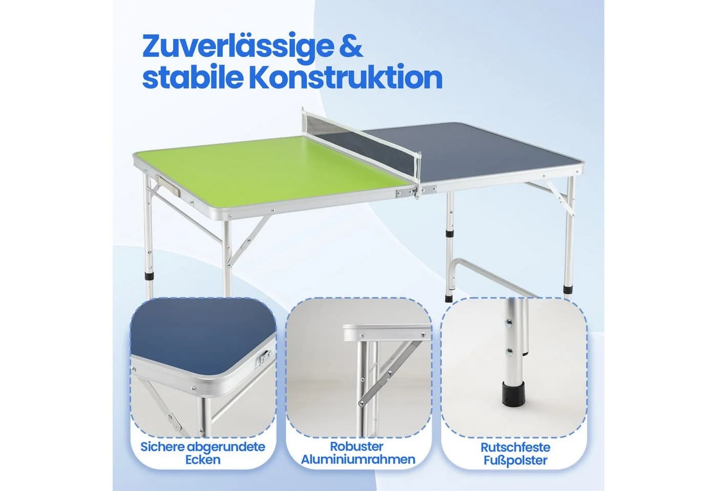 COSTWAY Tischtennisplatte Klappbar Höhenverstellbar - Bild 5