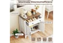 COSTWAY Sideboard Landhausstil Küchenschrank mit Schublade Bild 3